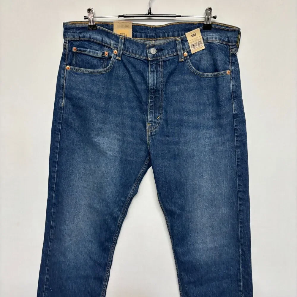 NWT Levi's 505 Regular Straight Jeans Men Size 38x30 Blue Denim C131 -11